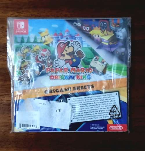 Paper Mario The Origami King Merchandise - Origami Sheets (Nintendo Switch)
