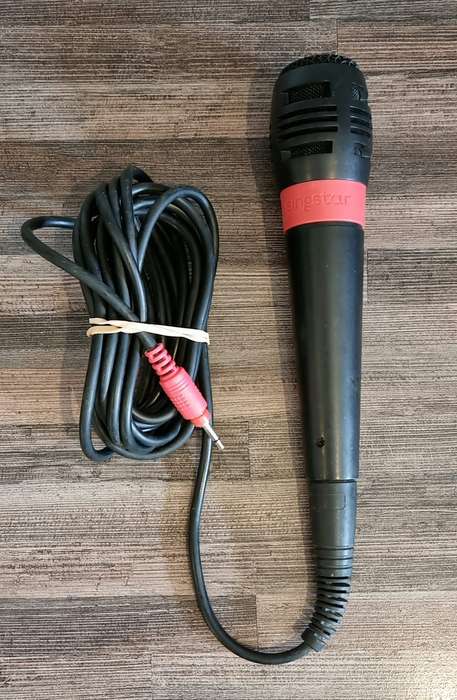 Red Singstar Mic for PS2 and PS3