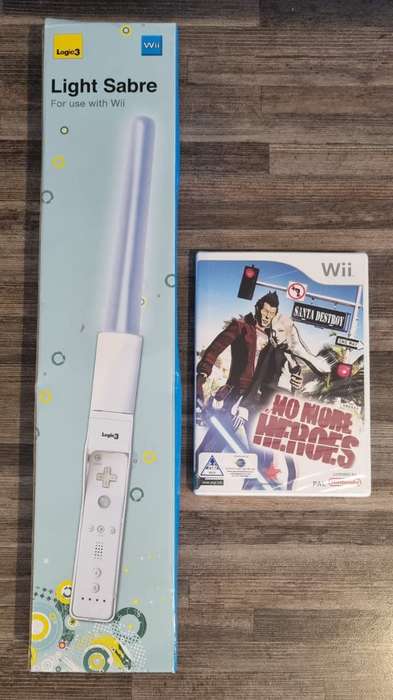 No More Heroes for Nintendo Wii With Light Sabre - Complete