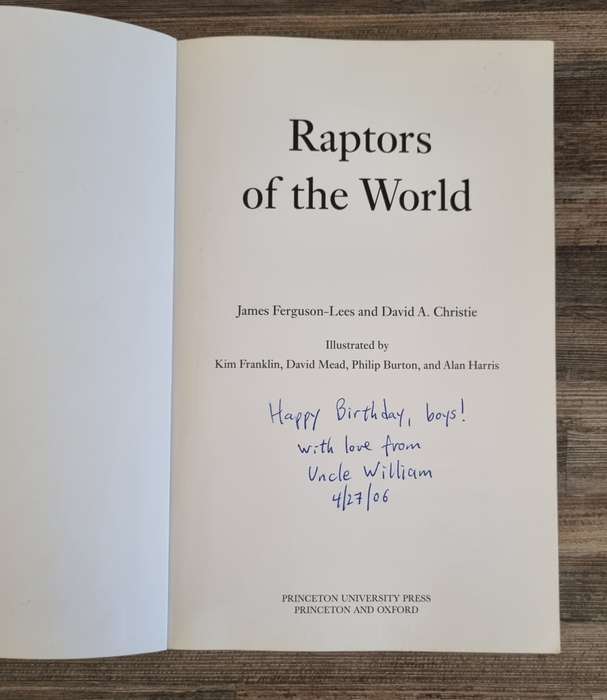 Raptors of the World Fieldguide - James Ferguson-Lees + David Christie