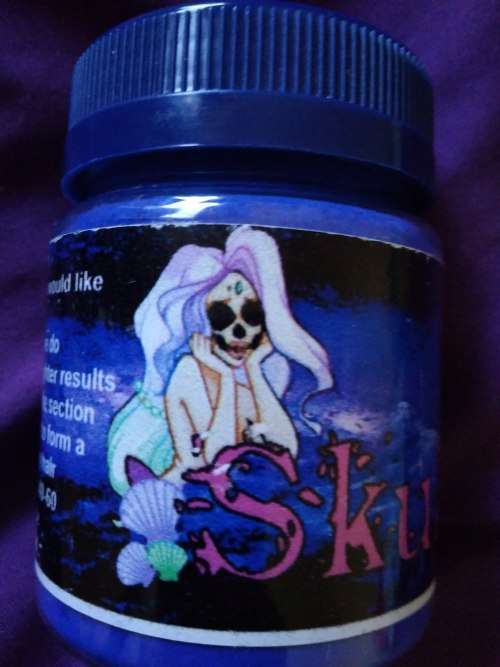 Hair dye Skullour Temporary Powder DARK BLUE