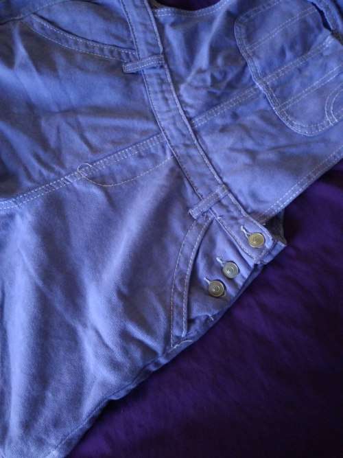 Purple Dungarees short size medium