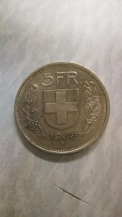 1968 B Swiss 5 Francs