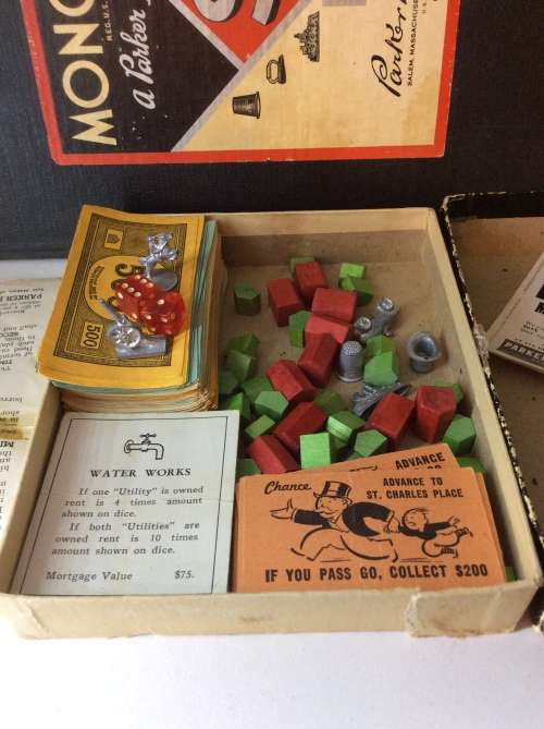 VERY OLD MONOPOLY SET - FULL SET - BRILLIANT -