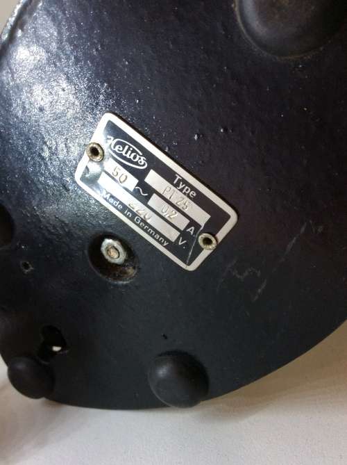 VINTAGE HELIOS WALL OR DESK FAN  - GREAT ITEM - WORKING !!!! - MADE IN GERMANY -