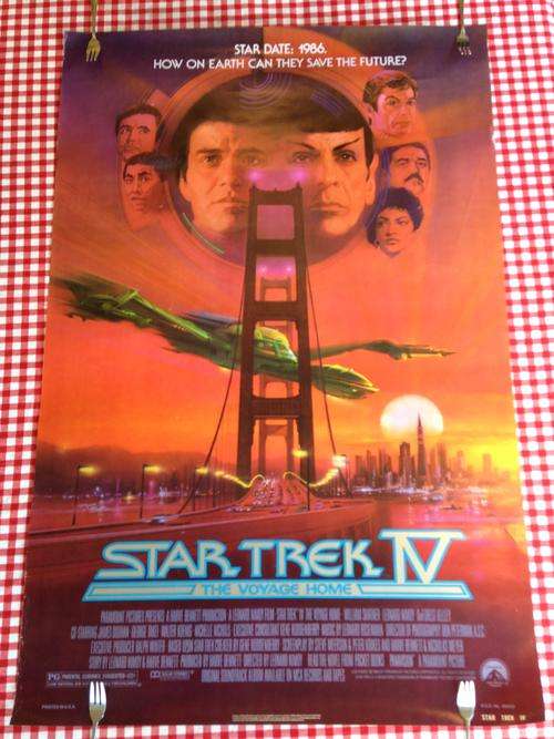 STAR TREK : ORIGINAL STAR TREK IV, THE VOYAGE HOME, MOVIE POSTER - 1986 -