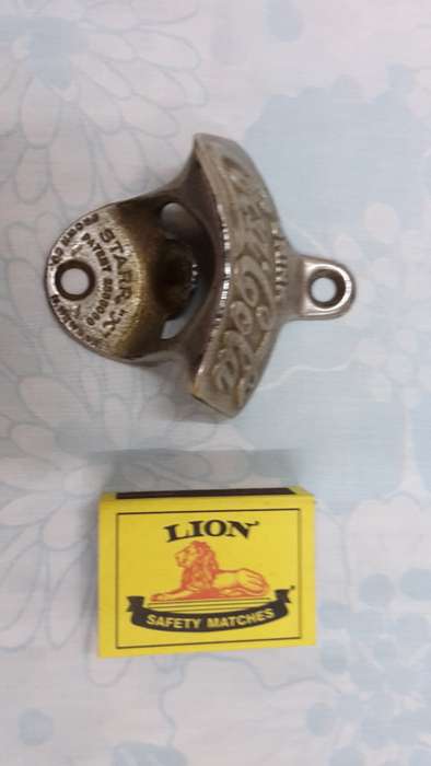 1950s Wall Mount Coke Bottle opener .