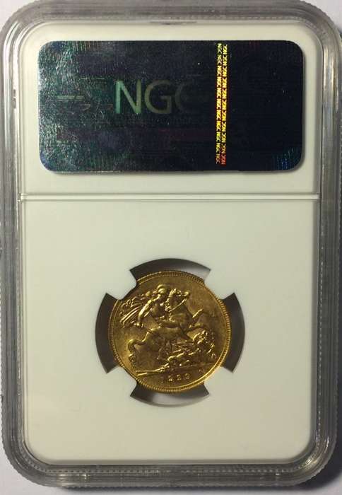HILLS COLLECTION!! - 1929 SA Gold Sovereign (NGC AU58)