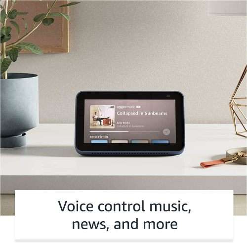 Echo Show 5 (2nd Gen) | Glacier White I Smart display with Alexa and 2 MP camera