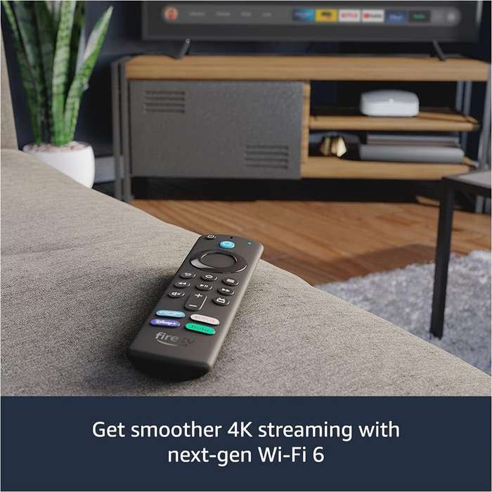 Amazon Fire TV Stick 4K Max streaming device, Wi-Fi 6, Alexa Voice Remote - Latest 4K TV Stick