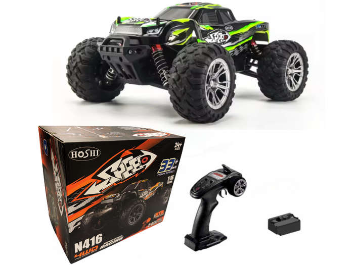 HOSHI N416 1/16 4WD Brushed RC Monster Truck Off-Road 2.4GHz - Hobby Grade
