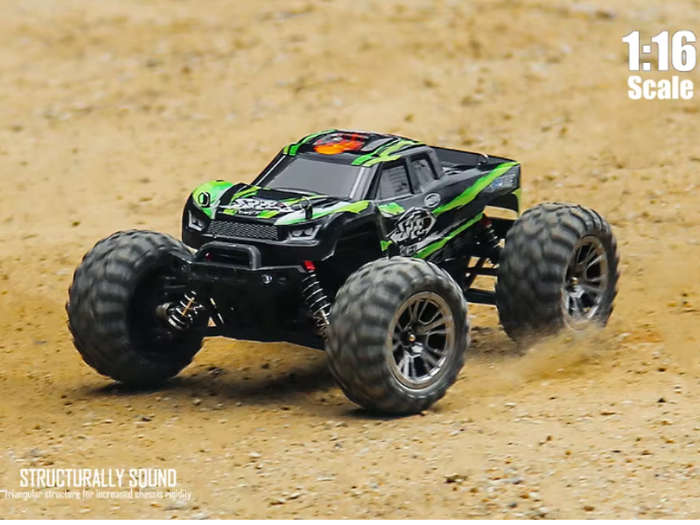 HOSHI N416 1/16 4WD Brushed RC Monster Truck Off-Road 2.4GHz - Hobby Grade