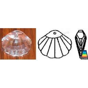 Genuine Swarovski Crystal Seashell Pendant A8817 mm28 Clear
