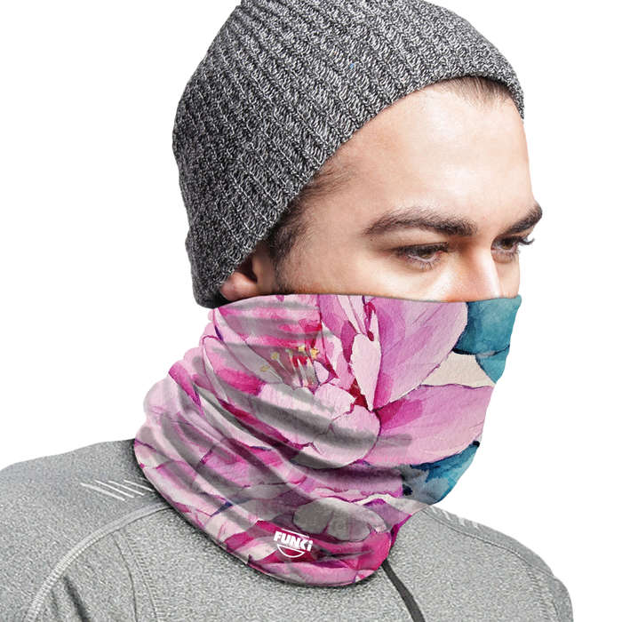 FUNki Watercolour Floral Tubular Bandana (Buff)