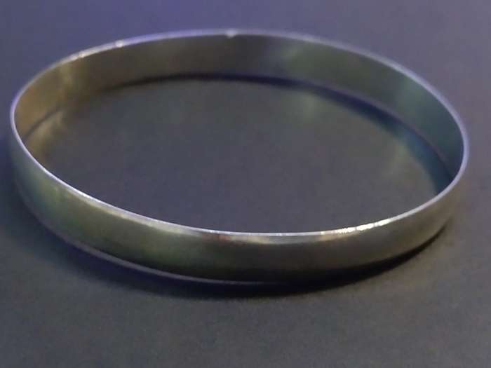 Solid 925 Sterling Silver Bangle ( Genuine Silver)