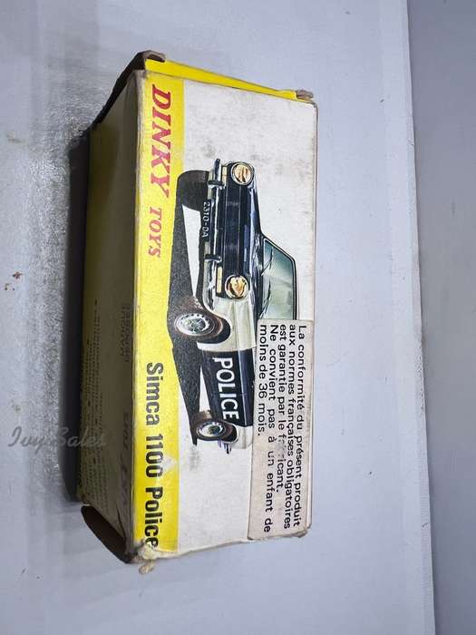 SPAIN DINKY TOYS #1450 SIMCA 1100 POLICE CAR+ Original Box - RARE