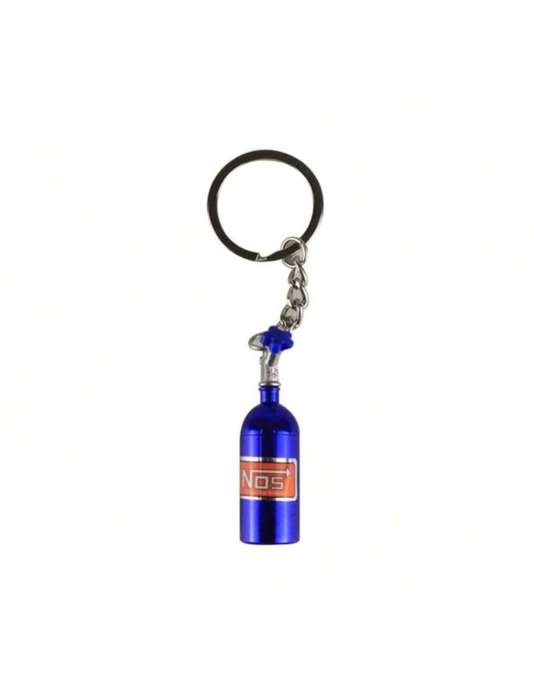 Nos Nitrogen Bottle Key Ring (Blue)