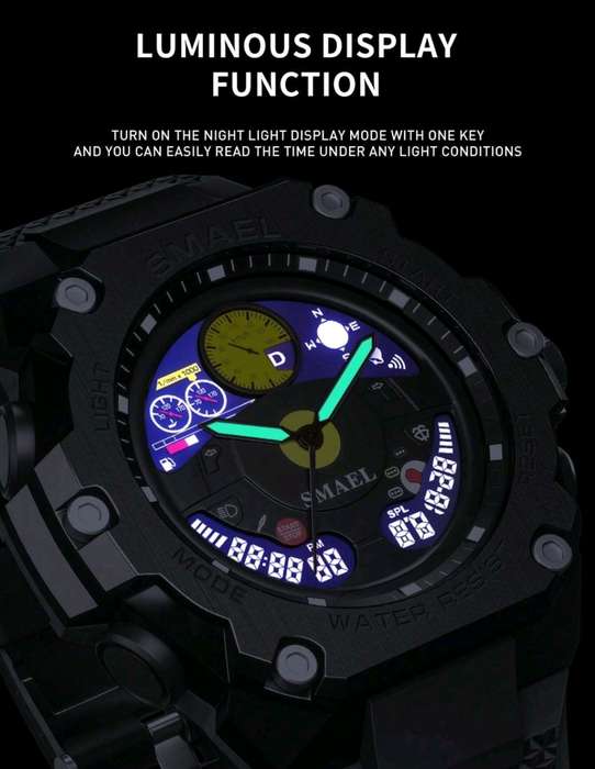 Smael Dual Clock Men Watch