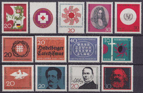 GERMANY : 23x SINGLE ISSUES (1960's) **MINT