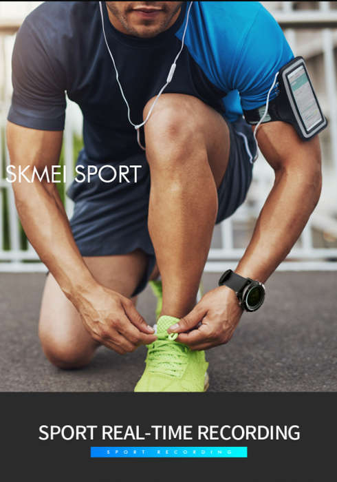 NATO Military Digital Smart Sports Watch  Mens Waterproof Bluetooth with Fitness Tracking SKMEI 1245