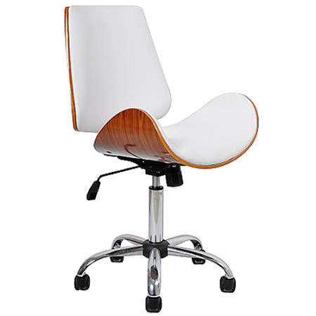WILSON OFFICE CHAIR IN BROWN OR WHITE