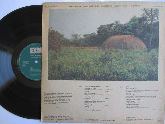 EGBERTO GISMONTI - SOL DO MEIO DIA - GERMANY VG+/VG+ VASCONCELOS TOWNER WALCOTT GARBAREK