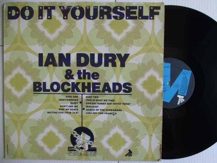 IAN DURY & THE BLOCKHEADS - DO IT YOURSELF - UK VG / VG WITH INNER