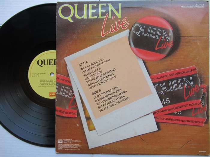 QUEEN - LIVE - RSA - RSA - VG /  VG+