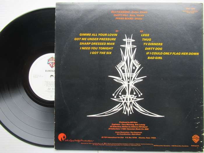ZZ TOP - ELIMINATOR - RSA -VG- /VG+