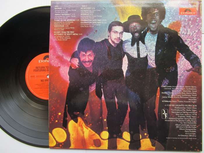 RETURN TO FOREVER AND CHICK COREA - NO MYSTERY - GERMANY VG+ /VG+