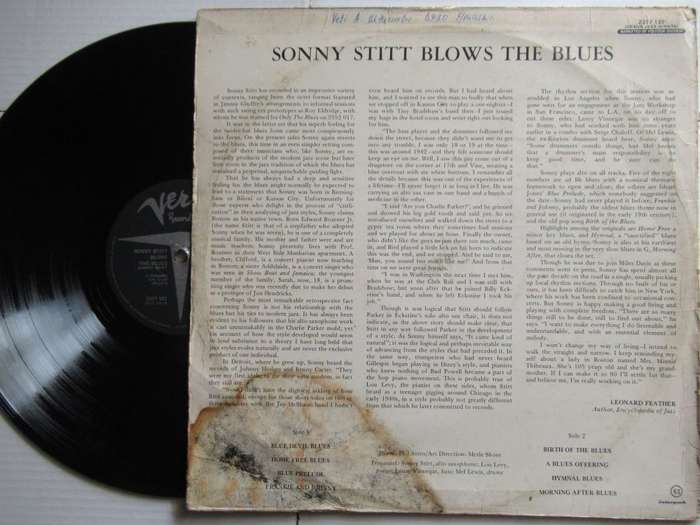 SONNY STITT - BLOWS THE BLUES - RSA - G+ /VG