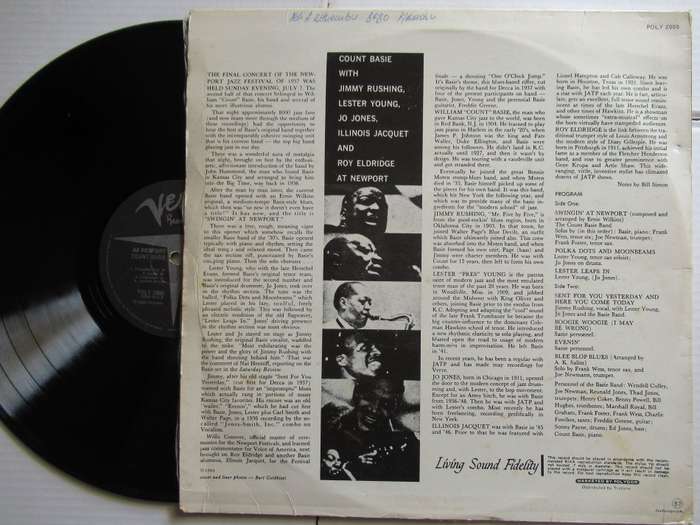 COUNT BASIE - AT THE NEWPORT - RSA - VG-/VG+
