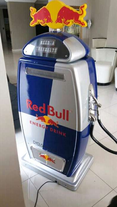 Redbull Petrol Pump / Gas pump display fridge Red Bull