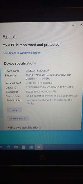 HP AMD E1-2100 APU with Radeon HD Graphics Laptop