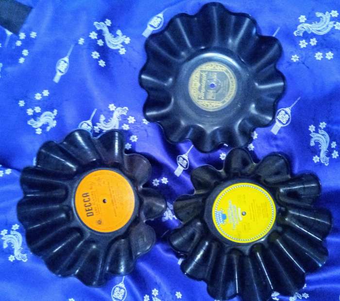 Set of 3 Record Bowls - CLASSICAL Music Recycled Vinyl LPs