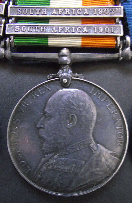 QSA MEDAL 3 CLASPS incl DEFENCE OF LADYSMITH 5th DRAGOON GUARDS KSA MEDAL 7th DRAGOON GUARDS