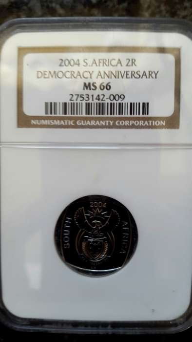 2004 RSA R1 DEMOCRACY  GRADED MS 66   BY NGC