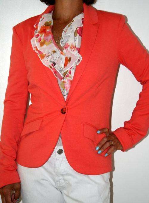Kelso - Coral Blazer  - Size 8