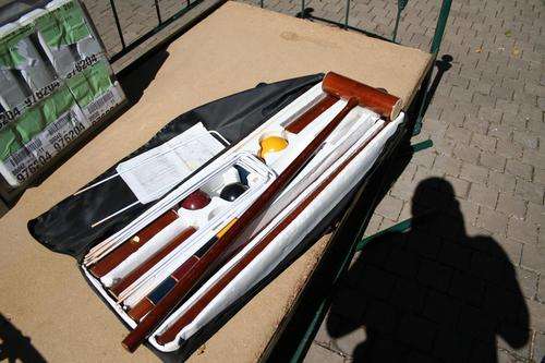 Croquet set as new - complete - great fun for the whole family