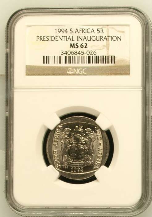 Inauguration R5 COIN - MS62 NGC