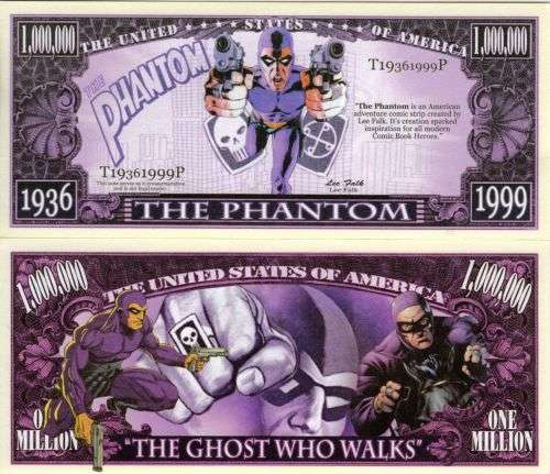 THE PHANTOM NOVELTY MILLION DOLLAR BILL