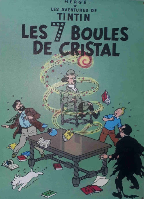 Tintin, Tintin Les 7 Boules De Cristal vintage/ retro Marvel comics metal sign