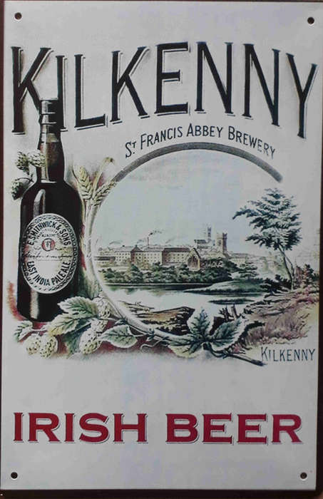 Kilkenny beer metal sign