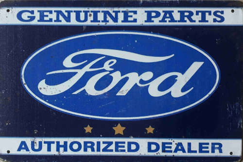 Ford sign. Genuine Ford parts