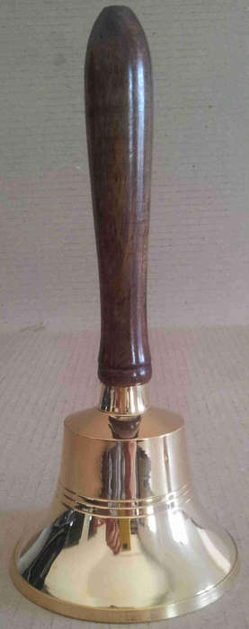 Hand/school bell solid brass                                                      nb2
