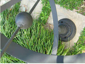 Armillary sphere. Garden decor