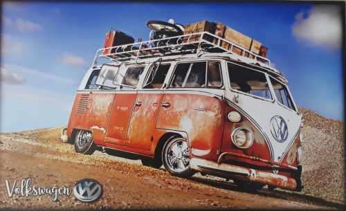 Volkswagen combi wooden board /sign.