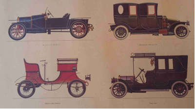 Vintage cars poster