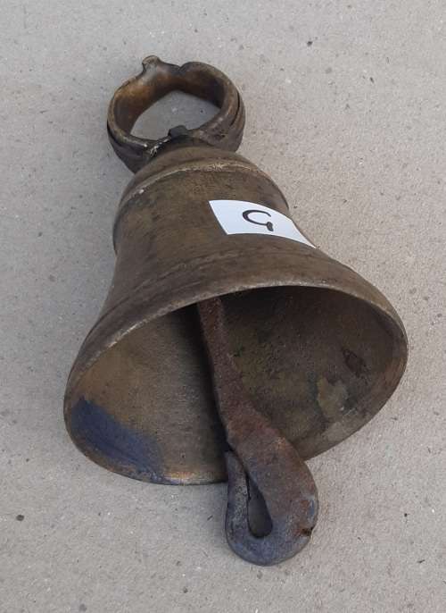Antique Genuine Solid Brass Ship Bell 8cm