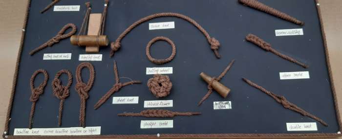 Decorative Maritime and Sailors Rope Knot Board c.1900